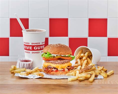 Menu for Five Guys